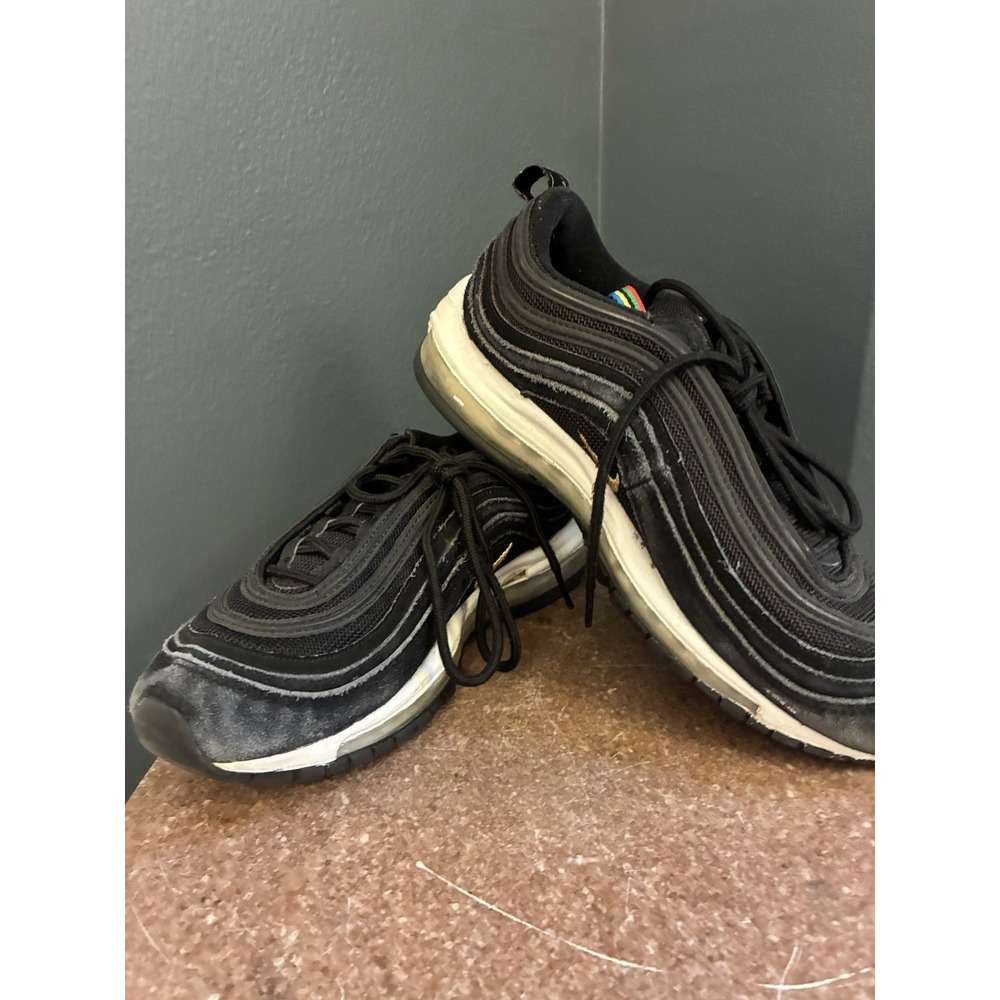 Nike Air Max 97 QS "Olympic Rings Pack"‎ Black Gold White Men's Size 7.5